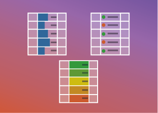 ¿Cómo aplicar formato condicional con barras de datos, o escalas de color, o...?
