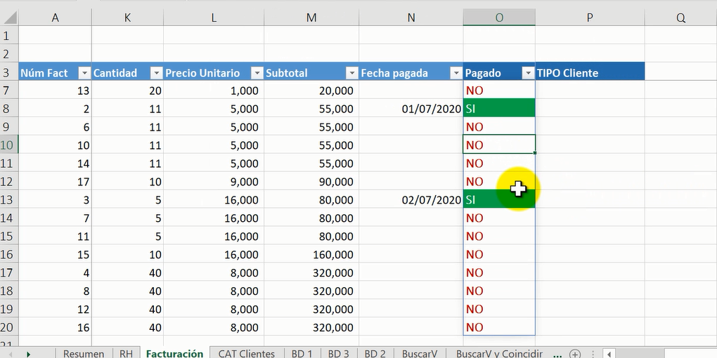 formato condicional bases excel