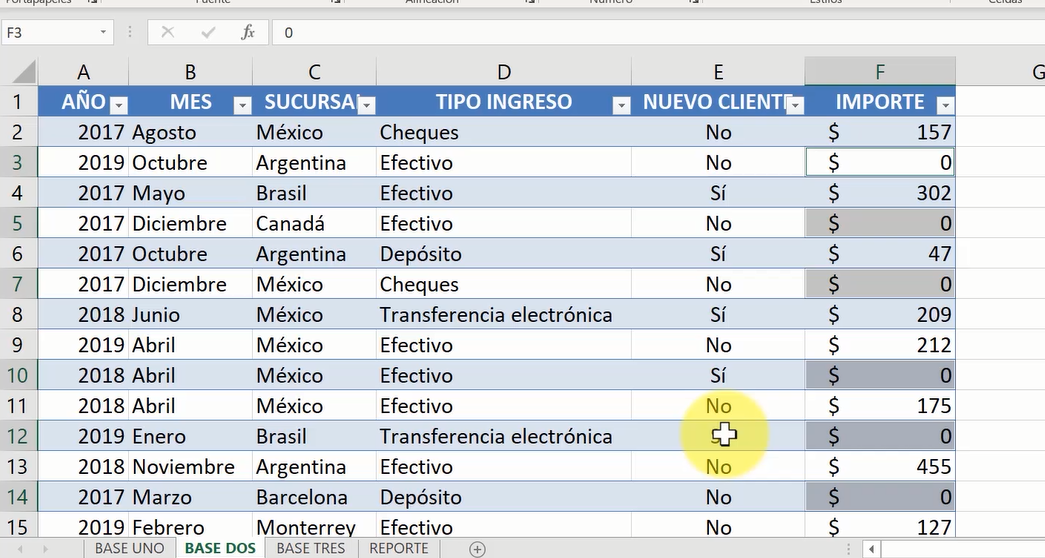 replicar dato celdas seleccionadas