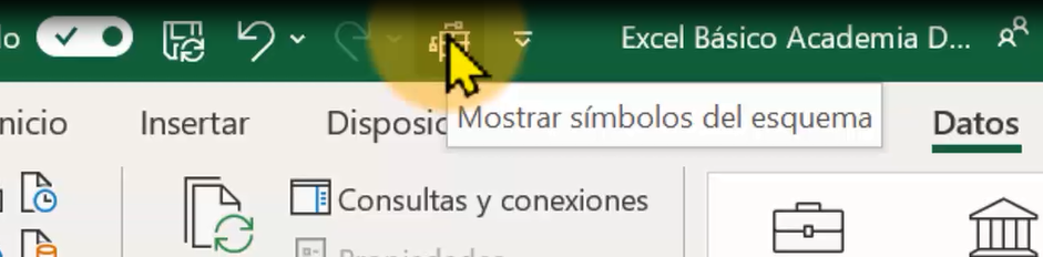 icono mostrar simbolos del esquema
